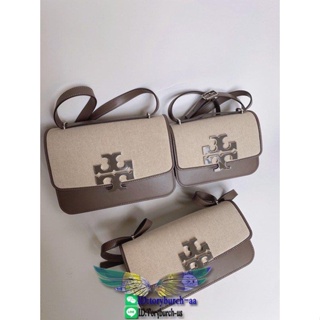 Tory Burch Eleanor crossbody shoulder flap messenger underarm baguette makeup cellphone holder