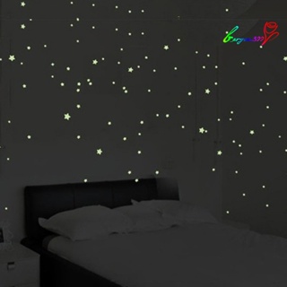 【AG】76Pcs Luminous Stars Glow in the Dark Ceiling Wall Decals for Kids Room