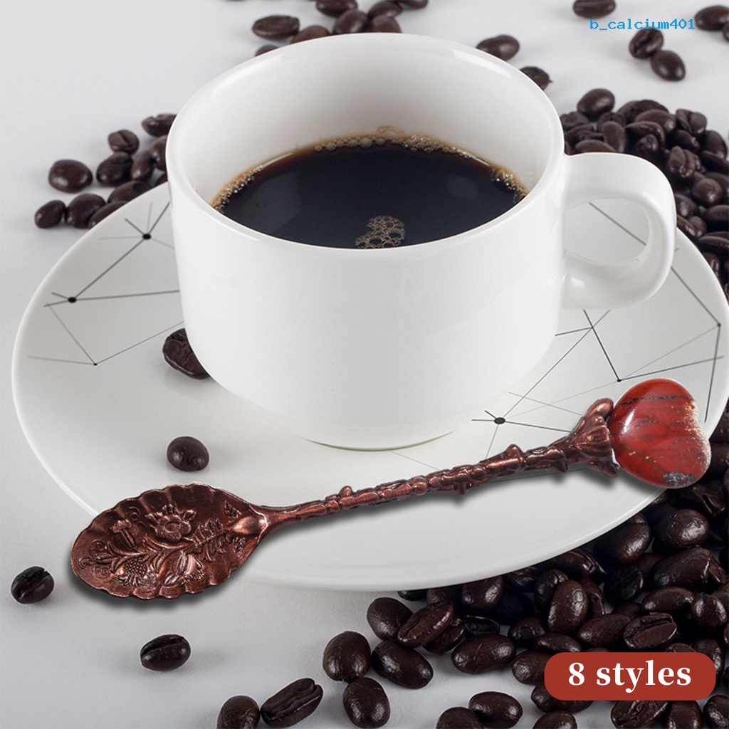 calciwj-coffee-teaspoon-carved-hand-polished-easy-to-clean-long-handle-comfortable-grip-stirring