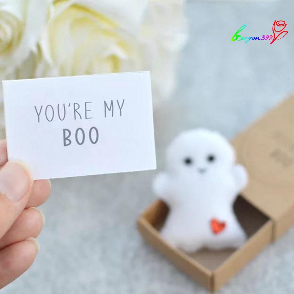 ag-1-set-ghost-doll-with-greeting-card-heart-pocket-cute-you-are-my-cartoon-ghost