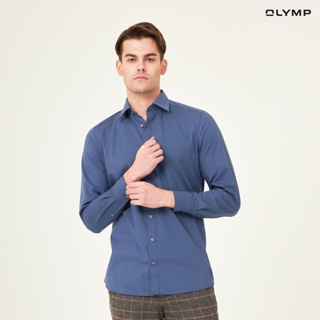 ภาพหน้าปกสินค้าOLYMP Level Five Shirt เสื้อเชิ้ต สีน้ำเงินเข้ม ผ้าเรียบ ทรงพอดีตัว ยืดหยุ่นได้ดี รีดง่าย เสื้อเชิ้ตชาย ที่เกี่ยวข้อง