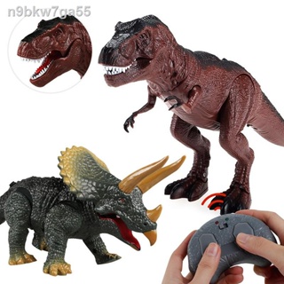 เด็กไฟฟ้าอินฟราเรดรีโมทคอนโทรลของเล่น Triceratops Tyrannosaurus Rex ของเล่นไดโนเสาร์ Tricky ชุดรีโมทคอนโทรล