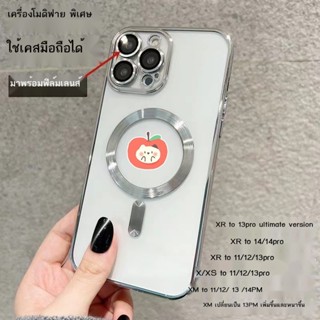 เคสโทรศัพท์ เคสโทรศัพ xr modified 13pro ultra เคสโทรศัพท์มือถือโปร่งใส รวมทุกอย่าง ฟิล์มเลนส์ xr modified 14pro แม่เ