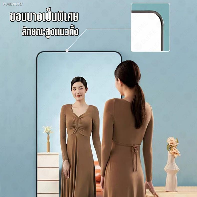 พร้อมสต็อก-dudee-กระจกยาว-กระจกส่องเต็มตัวทรงสูง-สวยหรูหรา-สไตล์มินิมอล-มีหลายขนาด