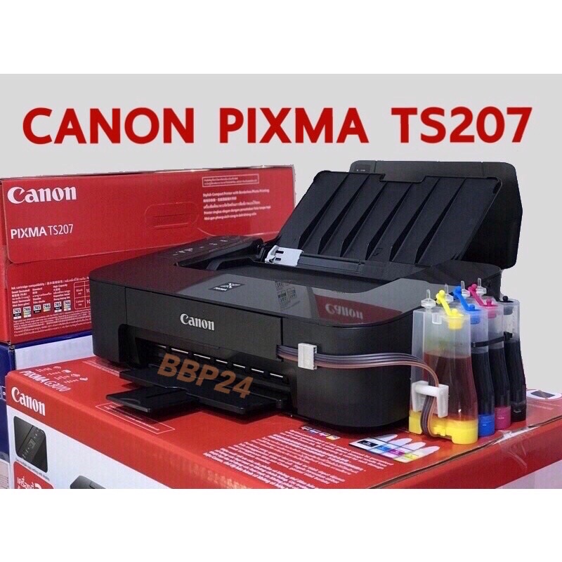 printer-canon-pixma-ts207-ts307-wifi-amp-ip-2770-inktank-ตลับใหม่ของแท้เครื่องแจ้งเตือนระดับหมึกเต็ม-100