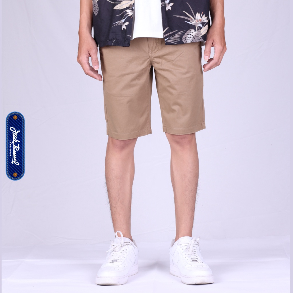 ภาพหน้าปกสินค้าJACK RUSSEL กางเกงขาสั้น Chino Slim-Fit รุ่น JS-501 กางเกงแจ็ครัสเซล จากร้าน jack_russel_officialshop บน Shopee