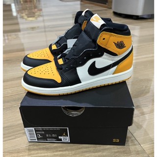 ♘Nike Air Jordan 1 Retro High OG “Taxi”รองเท้าผ้าใบผู้ชาย