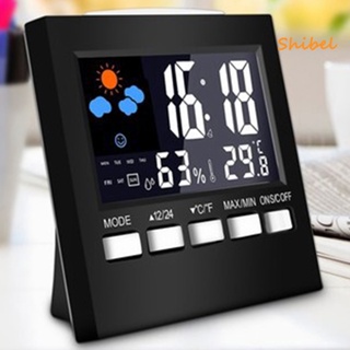 Hl_ นาฬิกาปลุก เทอร์โมมิเตอร์ วัดอุณหภูมิ ความชื้น แบบไร้สาย