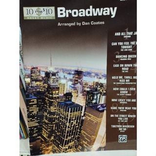 10 FOR 10 SHEET MUSIC - BROADWAY - EASY PIANO (ALF)038081354644
