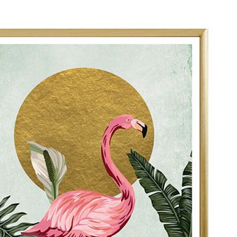 chic-republic-tropical-flamingo-45x60-ภาพติดฝาผนัง-สี-ทอง-หลากสี