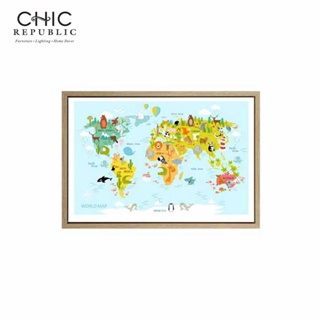 Chic Republic WORLD/50x70,ภาพติดฝาผนัง - สี หลากสี