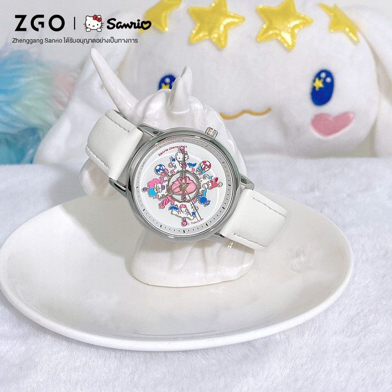 นาฬิกา-zgo-sanrioม้าหมุนผู้หญิงนาฬิกา-sanrio-การ์ตูนสาวกันน้ำนาฬิกาควอตซ์-cnam