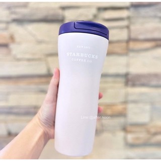 💜 [ พร้อมส่ง] แก้วสแตนเลส เก็บความร้อนเย็น ฝาม่วง Starbucks แท้💯‼️