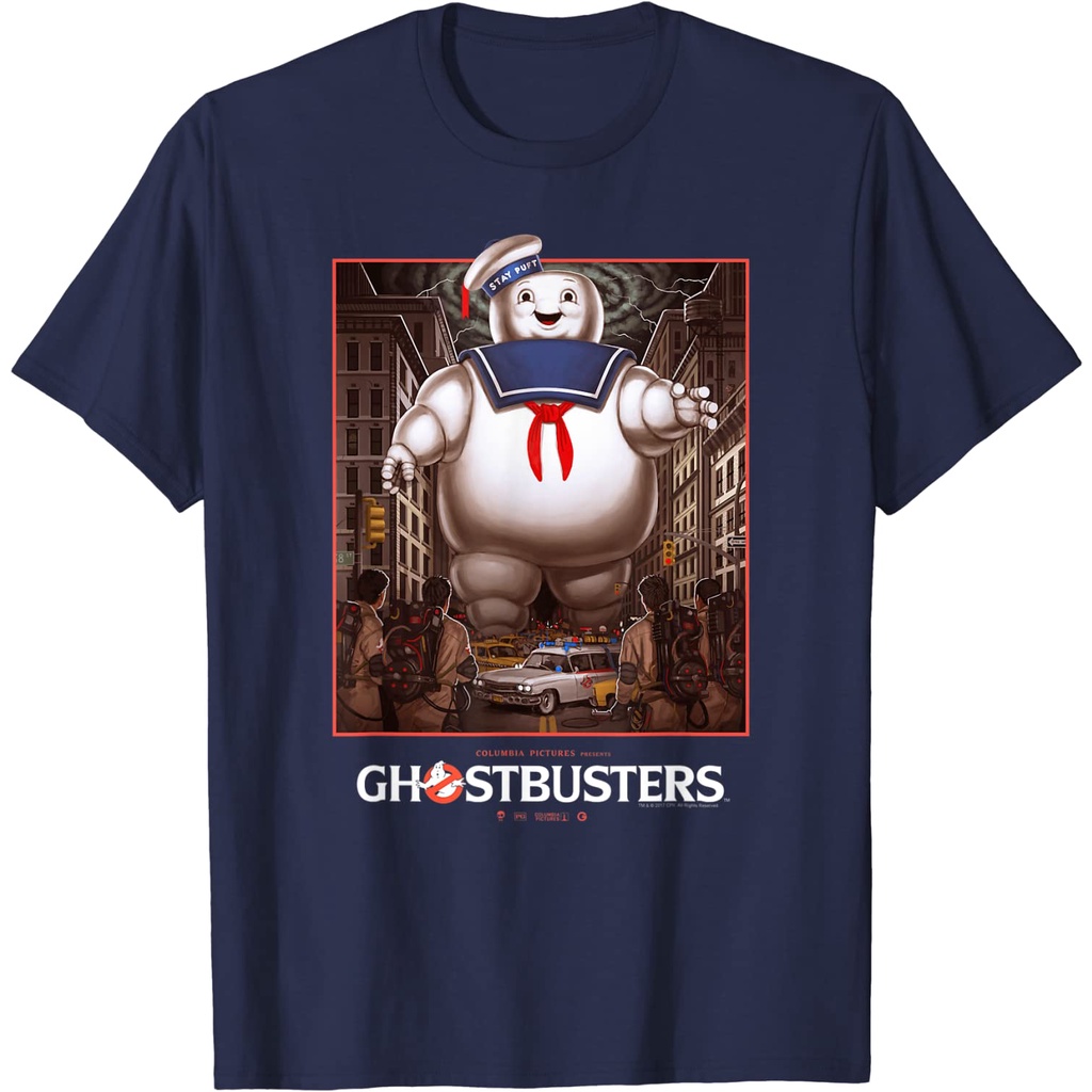 เสื้อยืดโปสเตอร์-ghostbusters-ghostbusters-vs-stay-puft