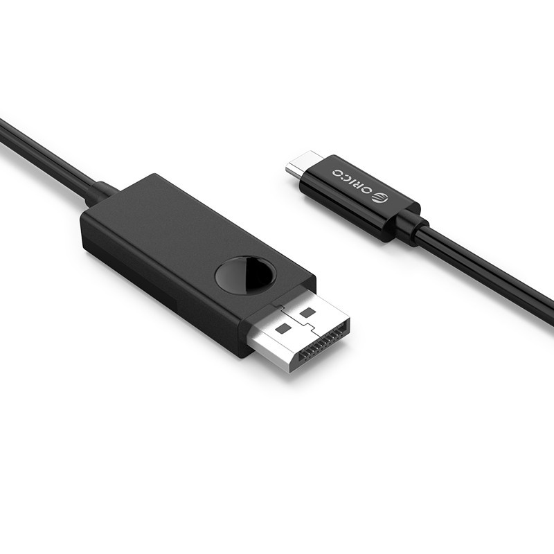 orico-xc-203-18-type-c-to-dp-adapter-cable-black-อะแดปเตอร์แปลง-type-c-to-dp-2k-60hz-จอแสดงผล-ความยาว1-8-เมตร