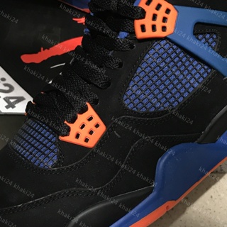 ◇❍✺รองเท้าผ้าใบ nike♙❐ข้อเสนอพิเศษ Air Jordan 4 AJ4 Cavaliers Knicks Blue Orange Joe คู่ 308497-027