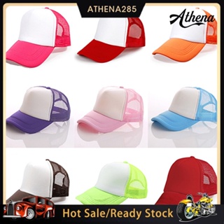 แฟชั่น Unisex Trucker Cap หมวกเบสบอลตาข่ายปรับหมวก