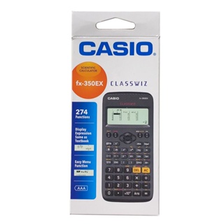 Casio fx-350EX Non-Programmable Standard Scientific Calculator (Black) - ClassWiz