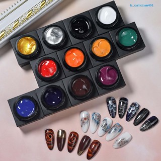 Calciumrx สีเจลเพ้นท์เล็บ แบบแห้งเร็ว สไตล์ญี่ปุ่น 5 มล. 12 สี