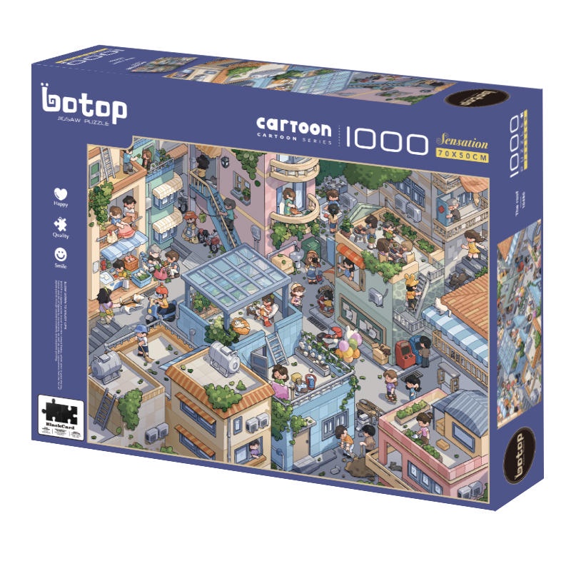 [สินค้าพรีออเดอร์] Botop Black Card jigsaw puzzle จิ๊กซอว์นำเข้า 1000 ...