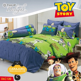 TULIP DELIGHT ชุดผ้าปูที่นอน ทอยสตอรี่ Toy Story DLC120 สีเขียว #ทิวลิป ชุดเครื่องนอน ผ้าปู ผ้าปูเตียง ผ้านวม ผ้าห่ม