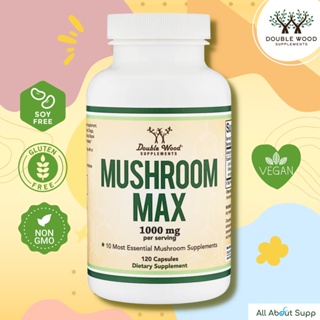 Mushroom Max by DoubleWood 🍄🍄รวมเห็ดสกัด 10 ชนิด ครบในกระปุก มีประโยชน์กับร่างกาย🍄🍄