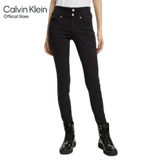 CALVIN KLEIN กางเกงยีนส์ผู้หญิง ทรง Mr Skinny รุ่น J220057 1BY - สีดำ