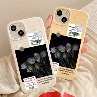 เคสโทรศัพท์มือถือ กันกระแทก ลายดอกไม้ สีขาว สําหรับ iphone 14 pro max 11 13 12 7 8 Plus X XR XSMax