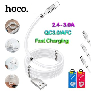 Hoco U91 Magic magnetic Cable 2.4A สายชาร์จแม่เหล็ก for สำหรับ iP/Micro USB/Type C