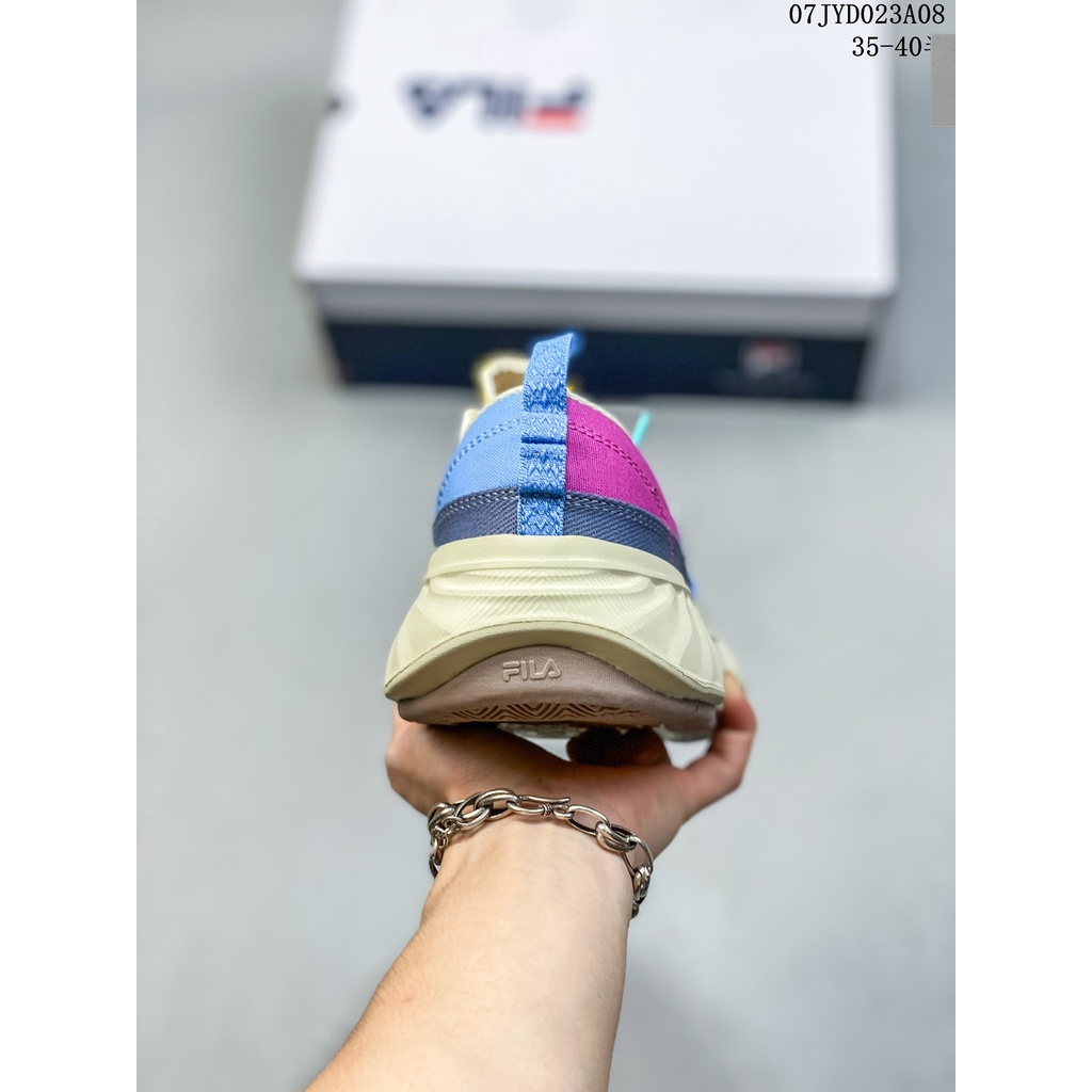 ใหม่-fila-รองเท้าผ้าใบลําลอง-สีขาว-แฟชั่นสําหรับสตรี-เหมาะกับการเล่นกีฬา-2023