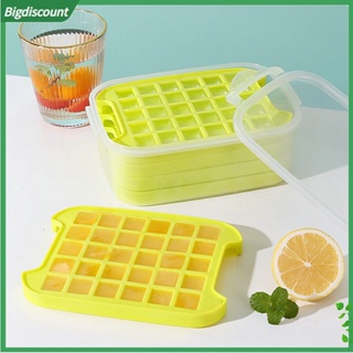 <BIG> Dust-proof Ice Tray Mold Bar Supply Space-saving Ice Mold Tray Multiple Grids