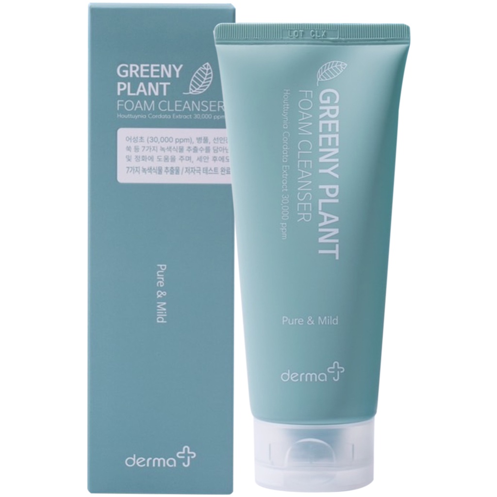 derma-j-greeny-plant-foam-cleanser-140ml-โฟมล้างหน้า