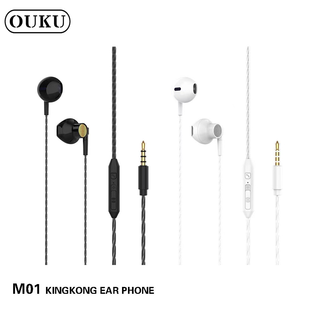 ouku-m01-หูฟัง3-5รุ่นใหม่เสียงดี-ราคาถูก-รูปทรงearphone-ดีไซน์สวยงามทันสมัย-รุ่นใหม่ล่าสุด-พร้อมส่ง