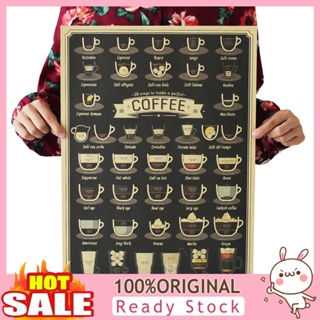 [B_398] Cafe Bar Retro Kraft Art Decorative Poster Picture Home Decor