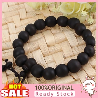 [B_398] Bracelet Wooden Bead Vintage Copper Pendant for Unisex