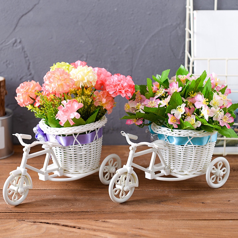 b-398-rattan-flower-basket-vase-bicycle-model-home-wedding-party-decor