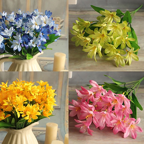 b-398-lovely-artificial-mini-lily-bouquet-home-wedding-24-flowers-on-1-piece