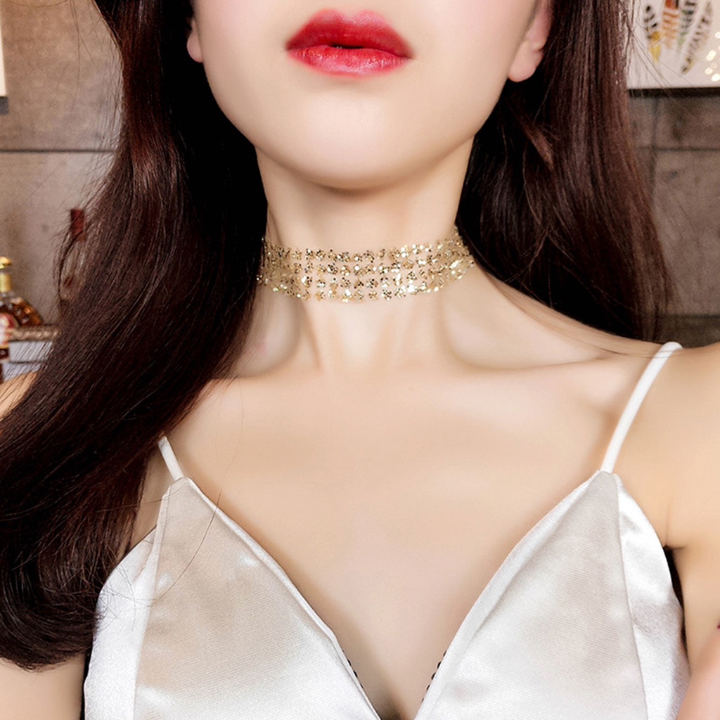 b-398-fashion-women-shiny-paillette-necklace-party-club-chocker-gift