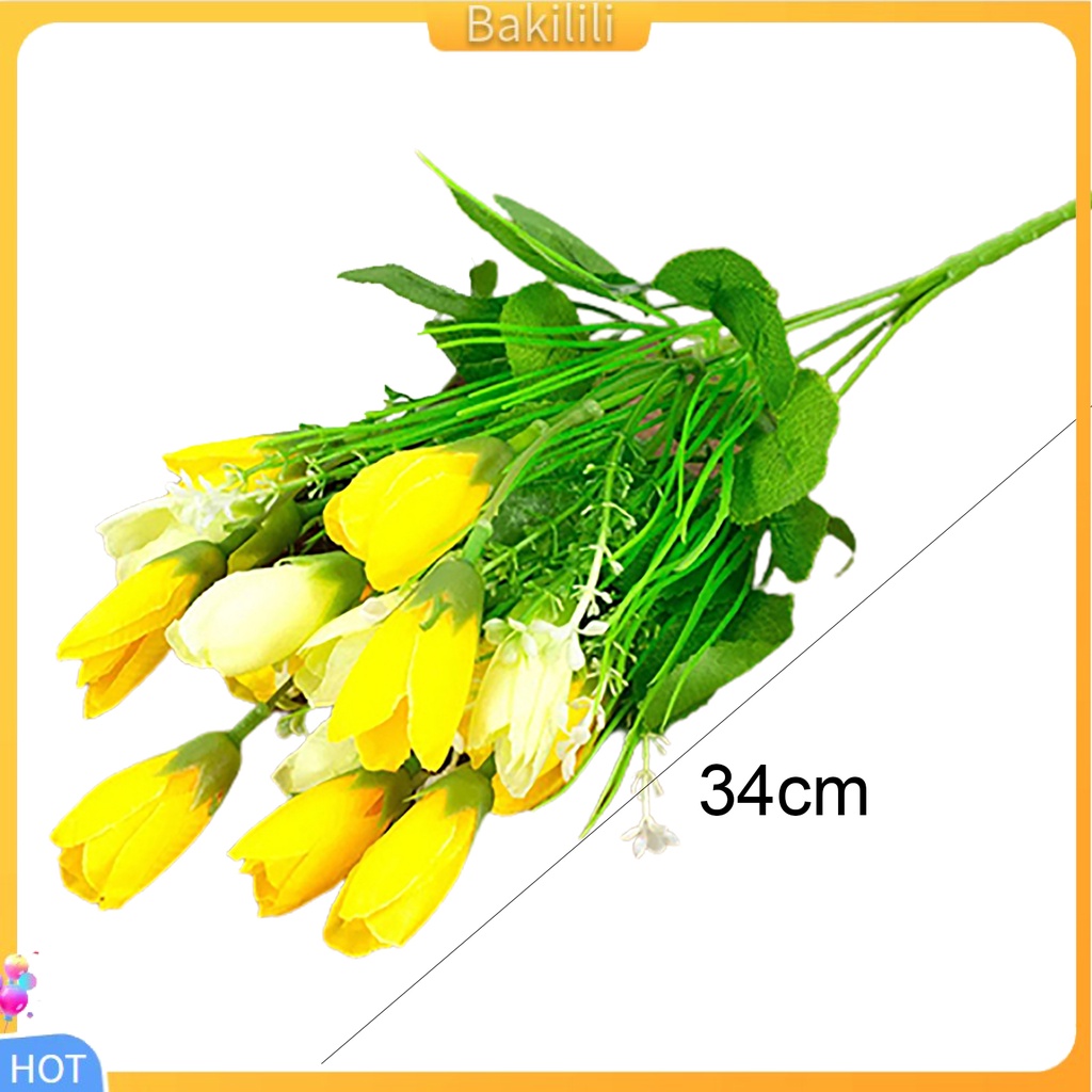 bakilili-ช่อดอกทิวลิปประดิษฐ์-15-ดอก-1-ช่อเป็นมิตรกับสิ่งแวดล้อมสําหรับตกแต่งบ้านงานแต่งงานปาร์ตี้