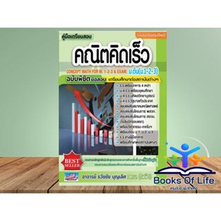 หนังสือ คู่มือเตรียมสอบ คณิตคิดเร็ว ม.ต้น(ม.1-2-3) CONCEPT MATH FOR M.1-2-3 EXAM พิชิตสอบ ฉ.ปรับปรุงใหม่