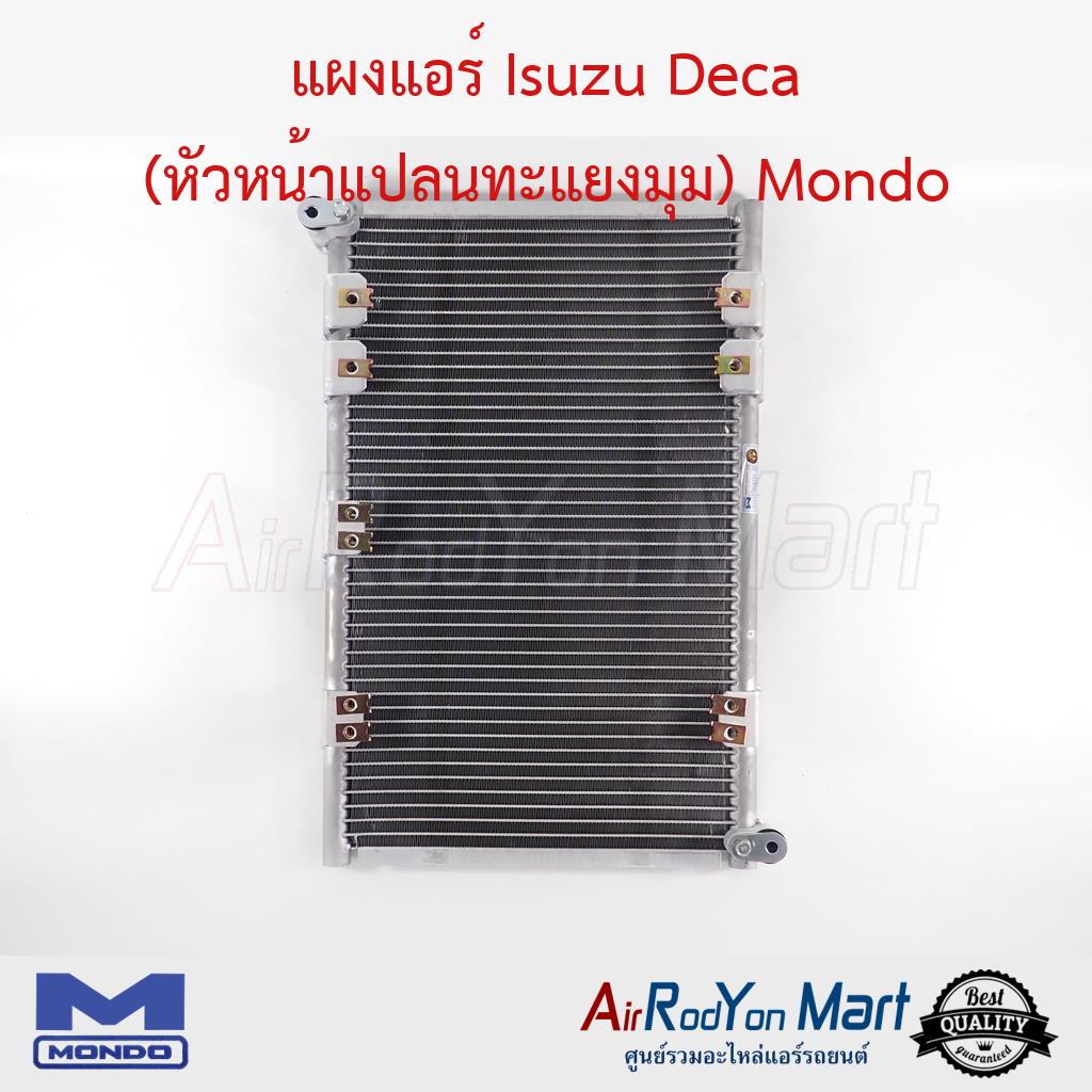 แผงแอร์-isuzu-deca-หัวหน้าแปลนทะแยงมุม-mondo-อีซูสุ-เดก้า