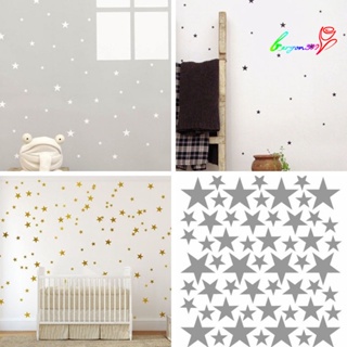 【AG】39Pcs/Set Five-pointed Star Pattern Removable Wall Stickers Kids Bedroom