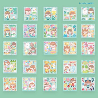 Calciwj 25Pcs Cute Stickers Set Easy to Peel Stick High-definition Printing Lovely Wide Application