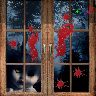【AG】Window Sticker Self Adhesive Strong Stickiness PVC 3D Horror Sticker Decor for Home