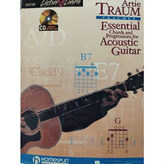 ARTIE TRAUM TEACHES ESSENTIAL CHRODS AND PROGRESSIONS FOR ACOUSTIC GUITAR W/CD/073999952599