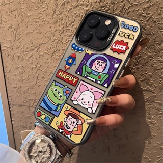  เคสโทรศัพท์มือถือ พิมพ์ลายการ์ตูน Toy Story พร้อมฝาครอบกล้อง 2 in 1 สําหรับ iphone 14 pro max 11 12 13 11ProMax