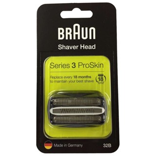 Braun 32B Series 3 Foil &amp; Cutter Replacement Shaver Head ( Black )