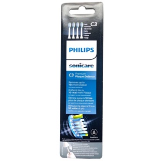 Philips Sonicare HX9044/17 C3 Premium Plaque Defence Brush Heads (White), 4 Pack