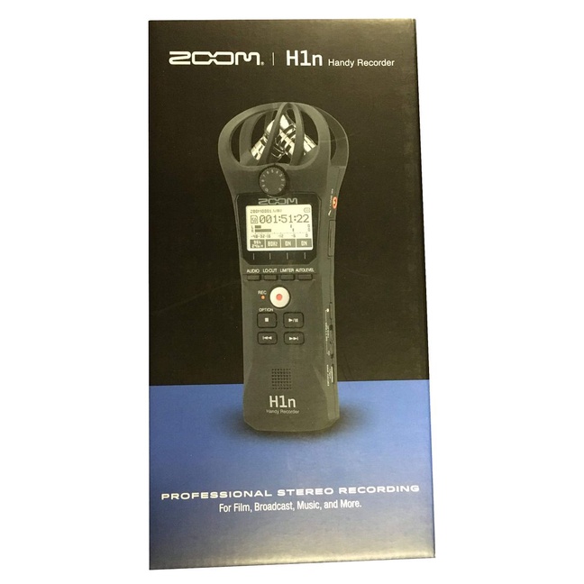 Zoom H1n 2-Input / 2-Track Portable Handy Recorder with Onboard X/Y  Microphone (Black)