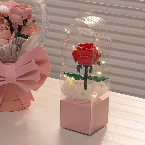 ใช้งานร่วมกับ-lego-creative-diy-rose-building-block-bouquet-ประกอบดอกไม้นิรันดร์-xiaohongshu-พร้อมของขวัญเทศกาล-qixi-เ